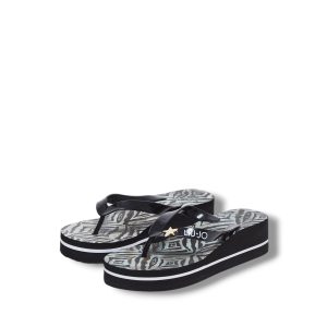 LIU JO VA4185E0396 Infradito da spiaggia con stampa animalier