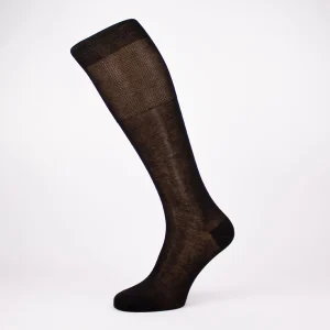 Calza lunga in filo di scozia Nigra – Lord lungo 3PA