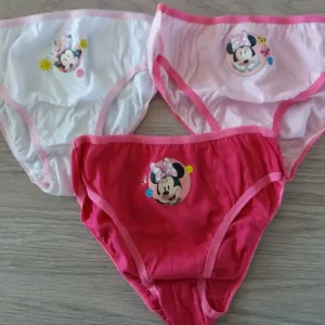 Slip personaggi in cotone Minnie Mouse 3PZ