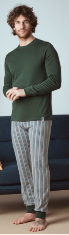 PIGIAMA UOMO INTERLOCK GIROCOLLO T.U. PEPENERO