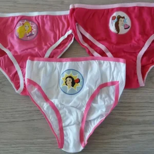 Slip personaggi in cotone Principesse Disney 3PZ