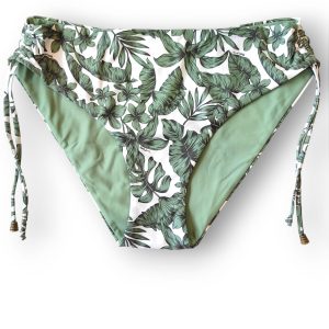 TWINSET 231LMMB99 Slip da bagno stampa foglie verde